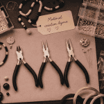 materiel pour creation bijoux avec 3 pinces et accessoires