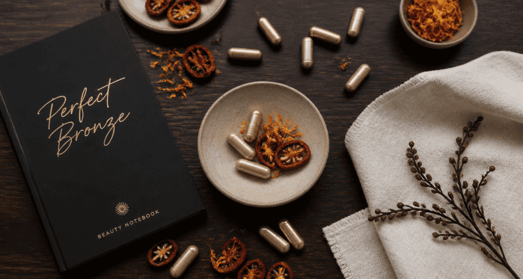 avis autobronzant oenobiol flat-lay capsules végétales