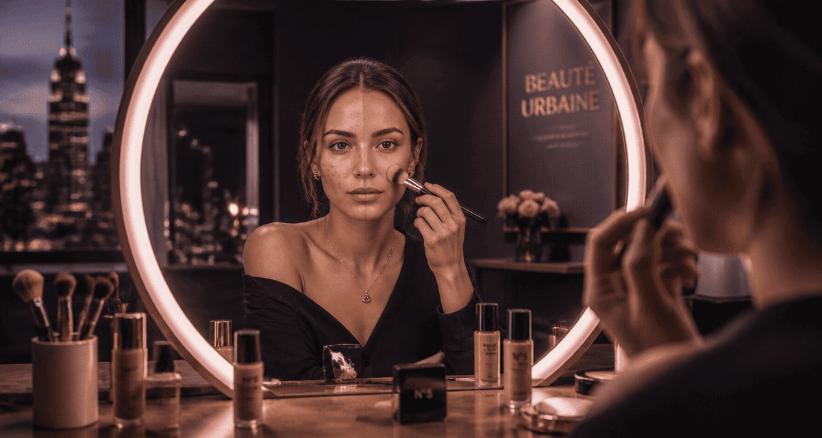 fond de teint il makiage avis application visage miroir