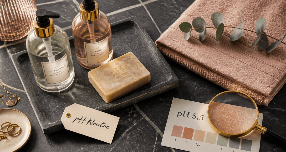 meilleur gel douche ph neutre flacons salle de bain