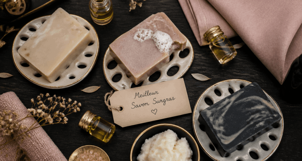 meilleur savon surgras artisanal sur porte-savon