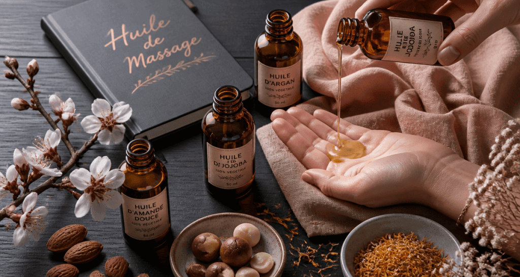 Meilleure huile de massage flacons et ingrédients naturels