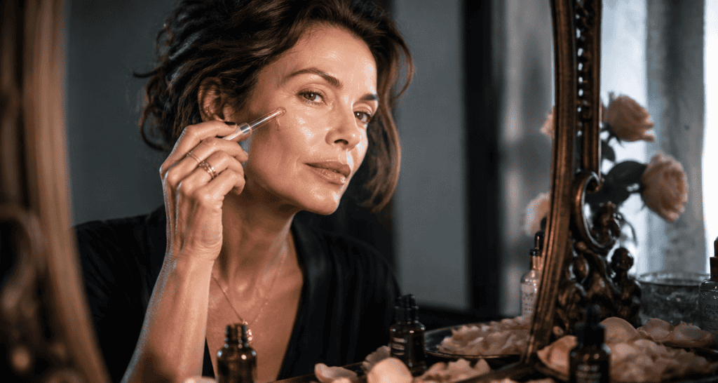 meilleure huile visage peau mature application femme