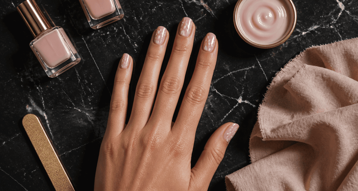 ongle blanche avec taches, choc ou mycose