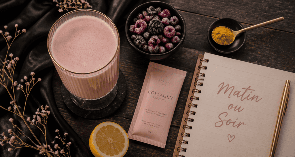quand prendre le collagene matin ou soir smoothie baies
