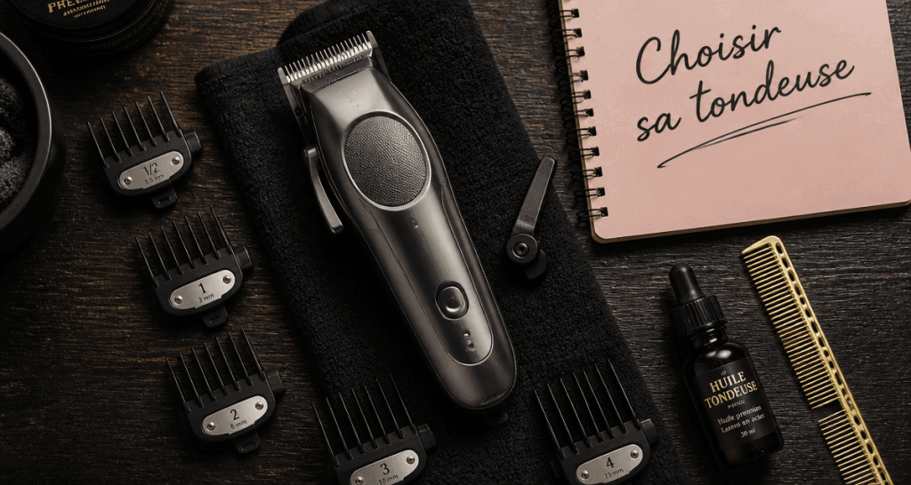 Tondeuse cheveux comparaison sur table barbier moderne