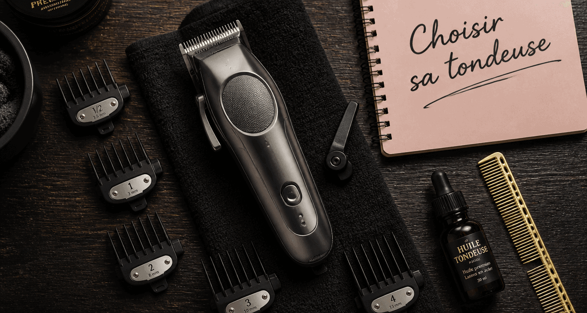 Tondeuse cheveux comparaison sur table barbier moderne