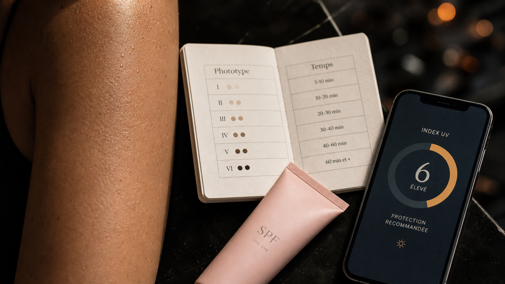 Combien de temps pour bronzer selon phototype et indice UV