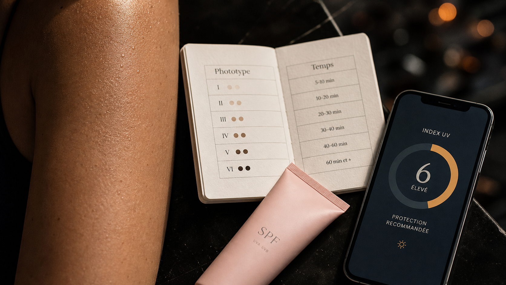 Combien de temps pour bronzer selon phototype et indice UV