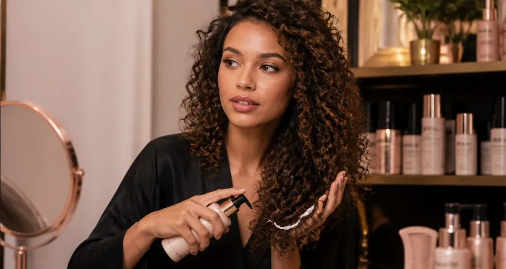 Comment hydrater ses cheveux sans rinçage femme boucles lait capillaire