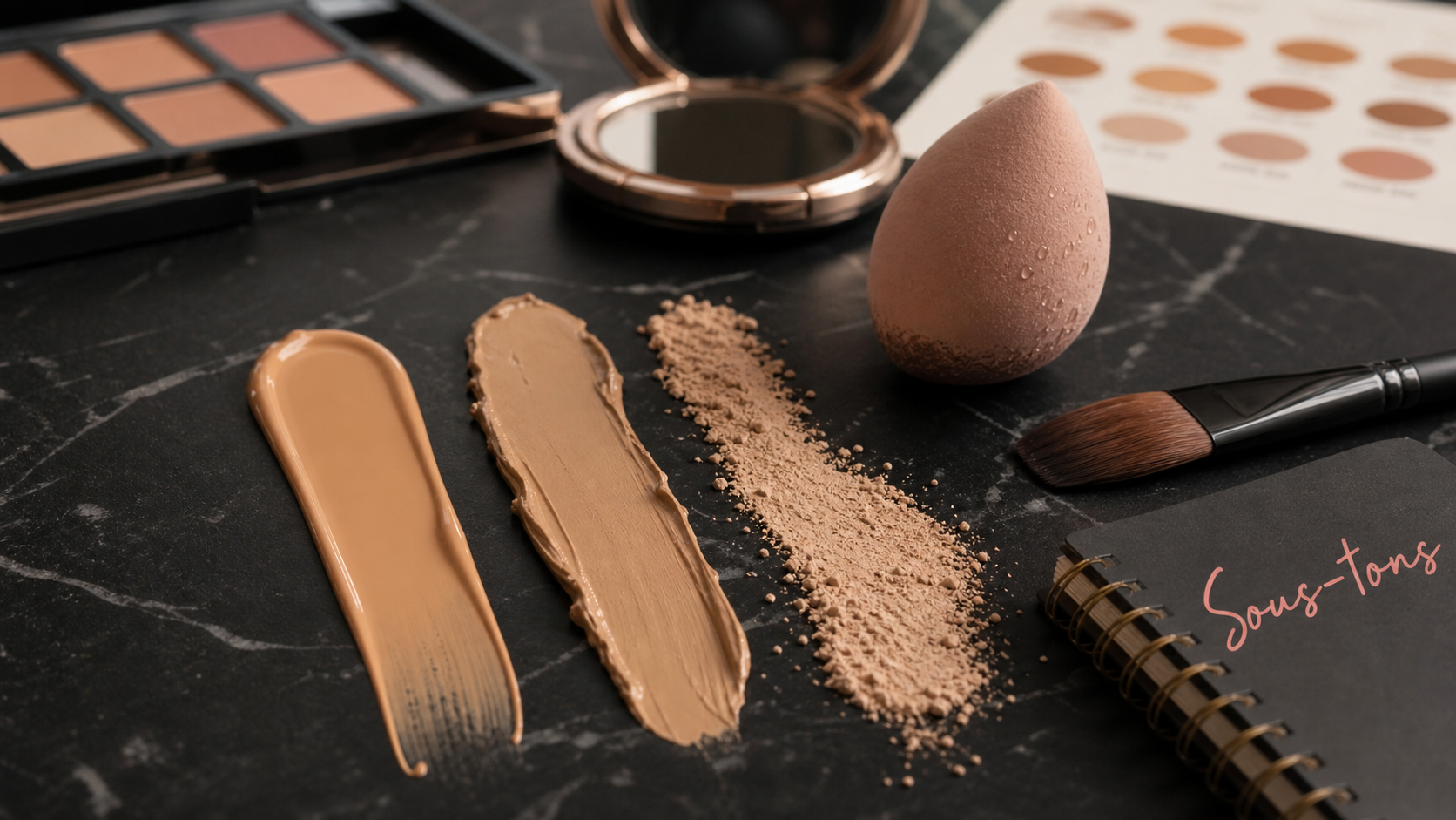 Meilleur fond de teint : fluide crème poudre sur peau