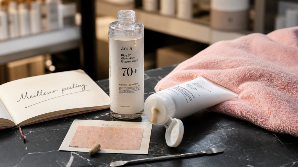 Meilleur peeling visage pharmacie : flacon et crème, acides et erreurs