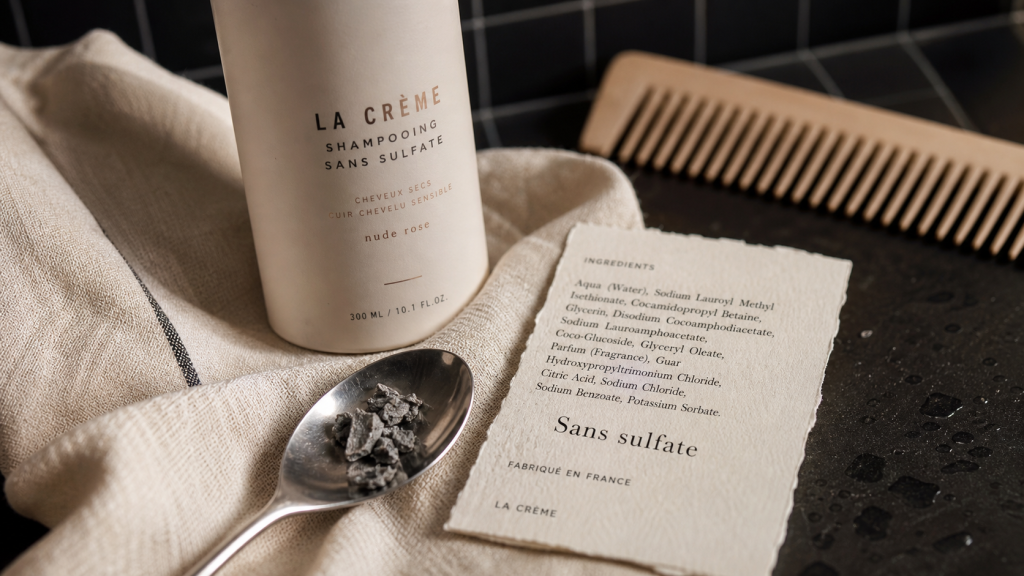 Meilleur shampoing sans sulfate sans silicone sans paraben sur serviette en lin
