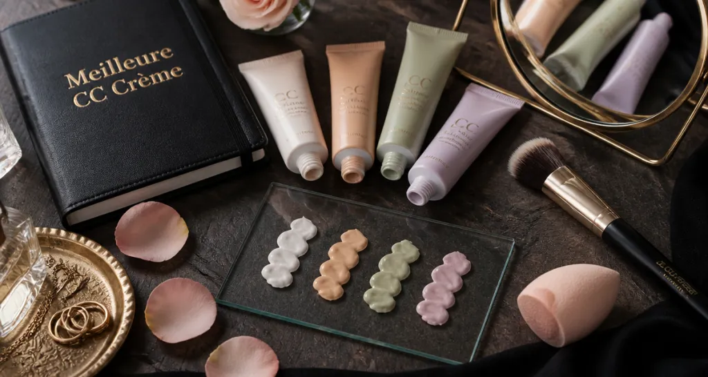 meilleure cc crème textures sur plateau beauté