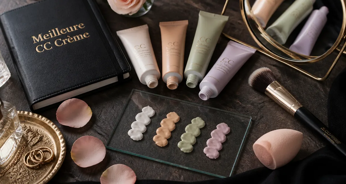 meilleure cc crème textures sur plateau beauté