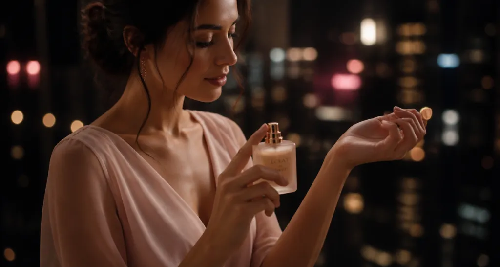 parfum eclat de femme application flacon