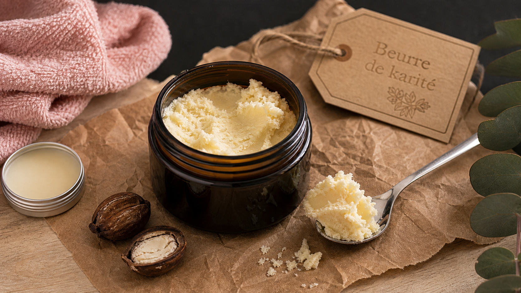 Bienfaits beurre de karité : nourrit la peau sèche et assouplit les cheveux crépus