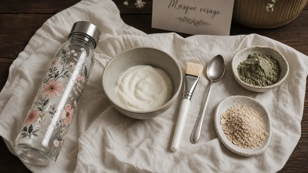 Comment faire un masque visage maison : yaourt, avoine, eau florale