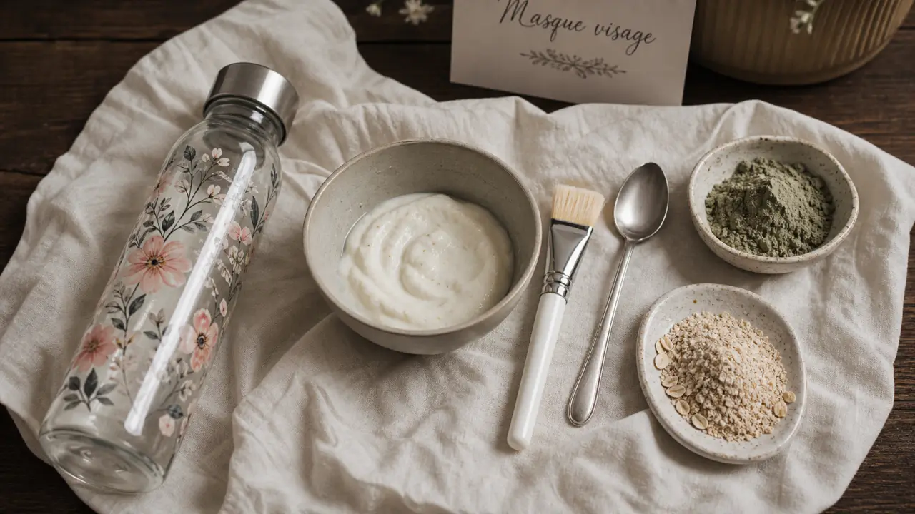 Comment faire un masque visage maison : yaourt, avoine, eau florale