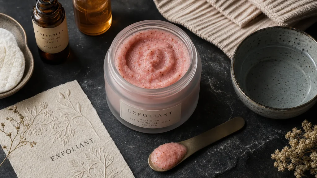 Exfoliant définition : lotion exfoliante, brosse et cellules mortes