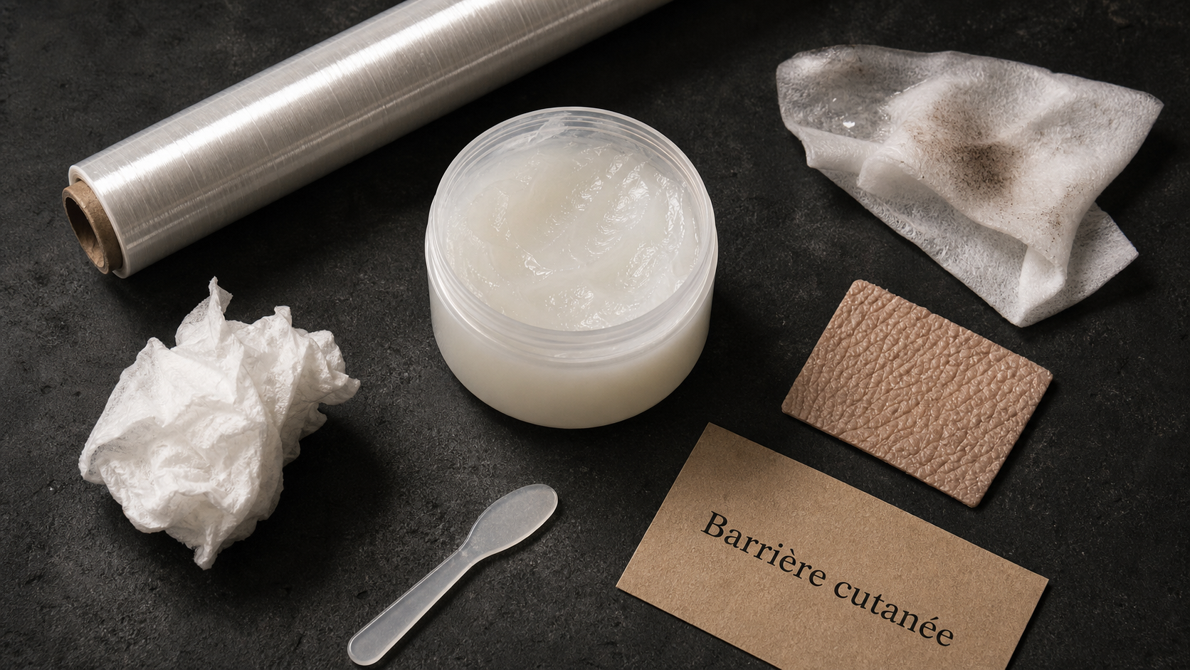 Petroleum jelly en pot, barrière cutanée peau sèche