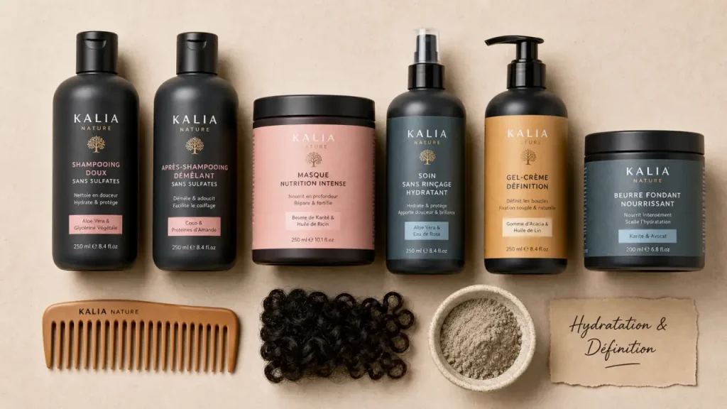 Produits afro cheveux pour hydrater et définir, sans casser