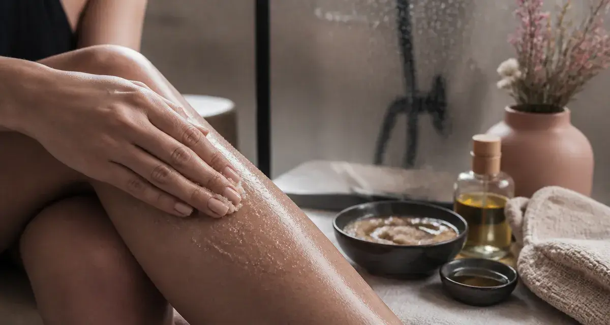 Comment faire un gommage pour le corps : main exfoliante, peau humide lissée sans irriter