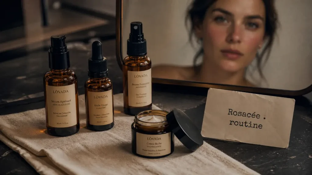 Crème rosacée visage : flacons et crème anti-rougeurs