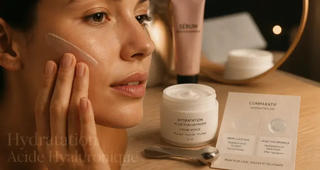 Crème visage action avis : acide hyaluronique, hydratation
