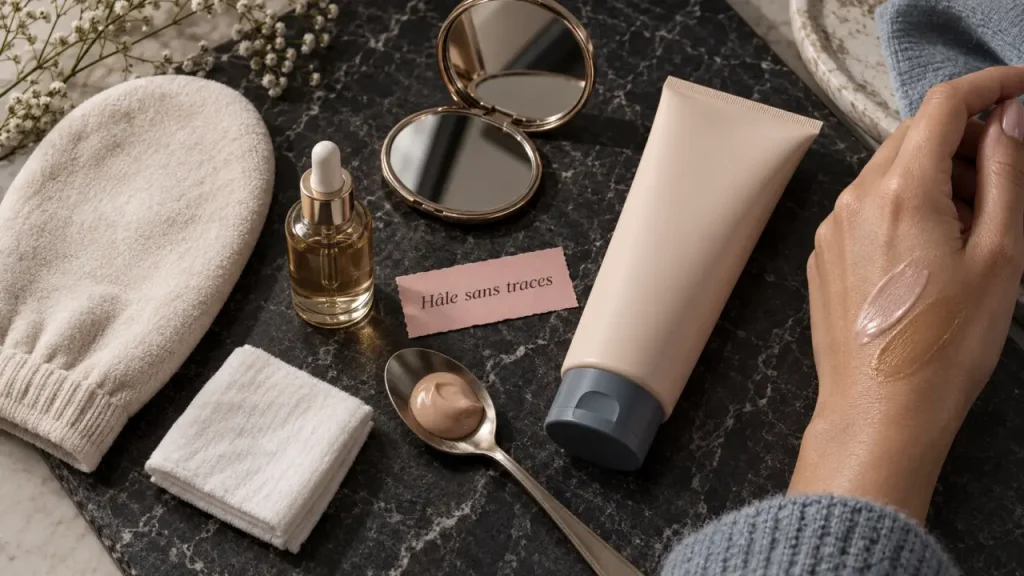 Crème visage autobronzante pour un hâle uniforme sans démarcations