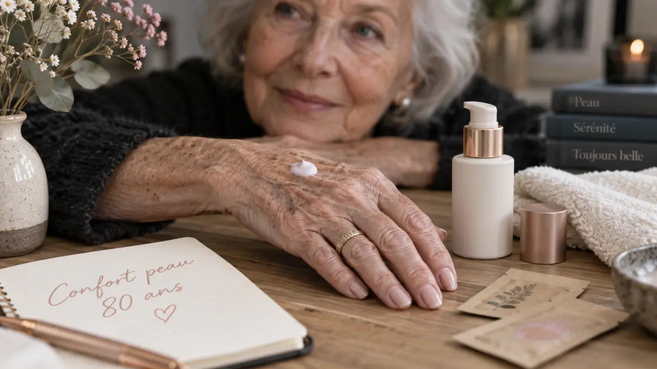 Crème visage femme 80 ans, hydratante pour peau fine et apaisée