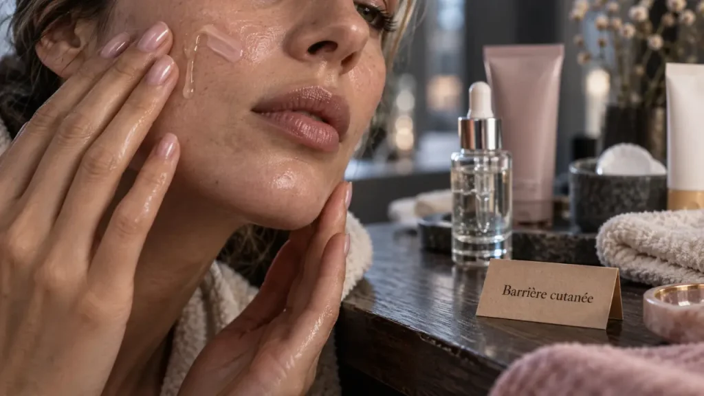 reduire les rides : sérum et crème pour la barrière cutanée, routine matin/soir