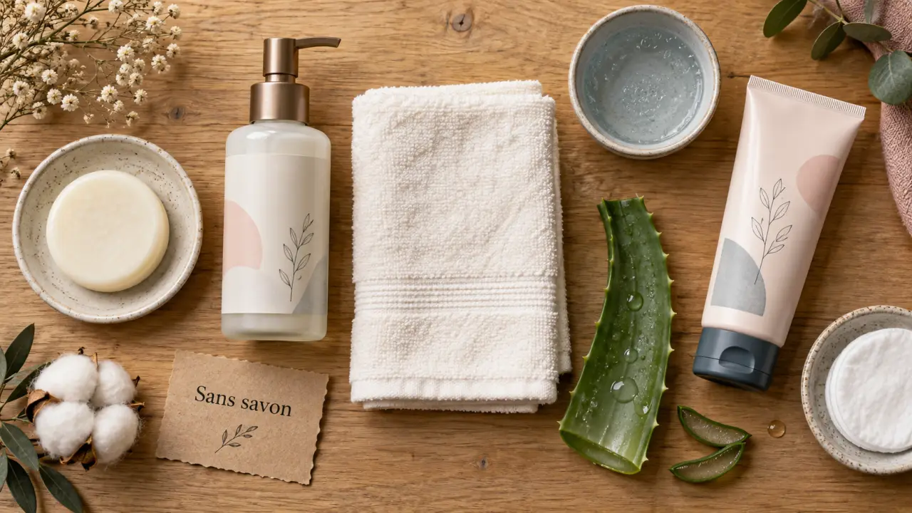 Savon intime bio pH adapté, formule douce sans lavage interne