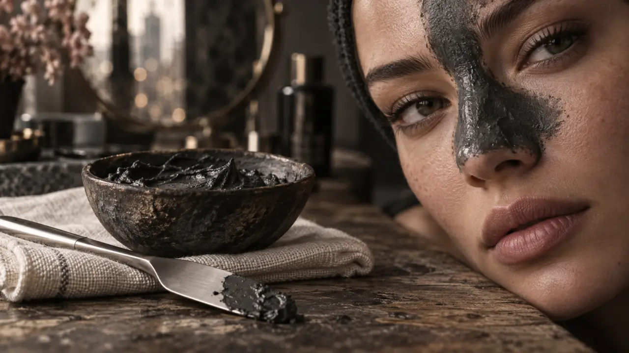 Masque au charbon visage : pores purifiés, peau protégée