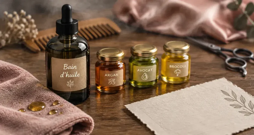 Meilleure huile pour cheveux secs et abîmés : bain d’huile sur cheveux